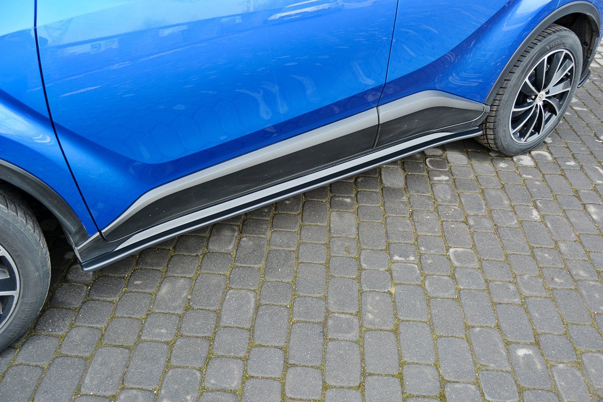 Maxton Design Street+ Seitenschweller Leisten passend für TOYOTA C-HR schwarz Hochglanz