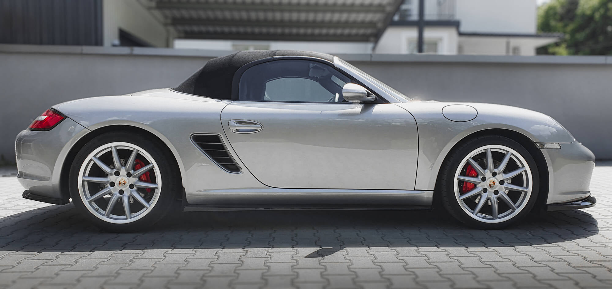 Maxton Design Street+ Seitenschweller Leisten passend für Porsche Boxster 987 schwarz Hochglanz