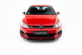 Maxton Design Street+ Spoilerlippe Front Ansatz V.5 passend für VW Golf GTI / GTD Mk7 Facelift schwarz Hochglanz