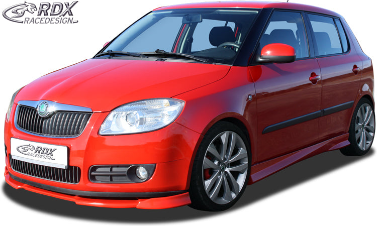 RDX Frontspoilerlippe VARIO-X für SKODA Fabia 2 Typ 5J -2010 (auch für Roomster) Frontlippe Front Ansatz Vorne Spoilerlippe
