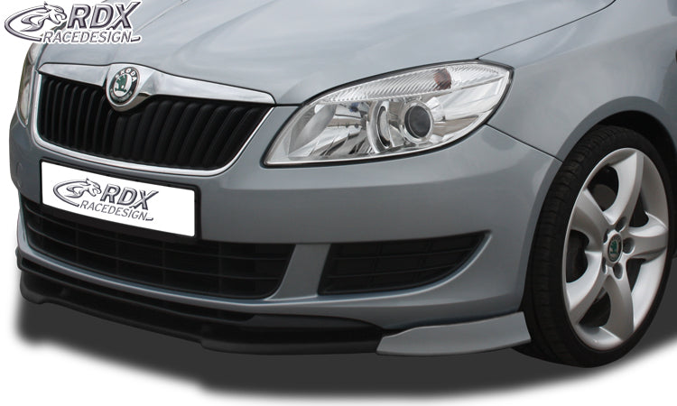 RDX Frontspoilerlippe VARIO-X für SKODA Fabia 2 Typ 5J 2010+ (auch für Roomster & Praktik) Frontlippe Front Ansatz Vorne Spoilerlippe