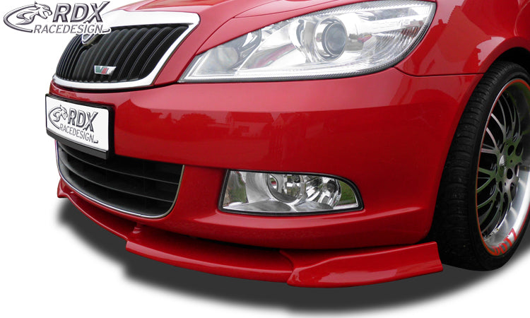 RDX Frontspoilerlippe VARIO-X für SKODA Octavia 2 Facelift Typ 1Z 2008+ (nicht RS) Frontlippe Front Ansatz Vorne Spoilerlippe