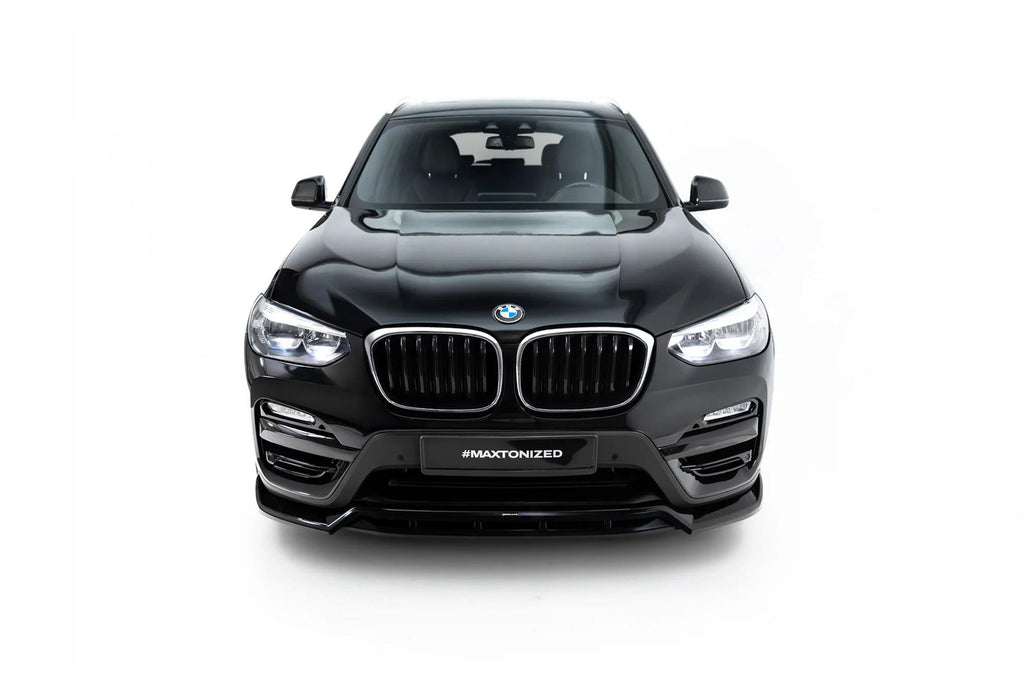 Maxton Design Frontspoiler für BMW X3 G01 [2017-2021] | Schwarz Hochglanz | ABS-Kunststoff