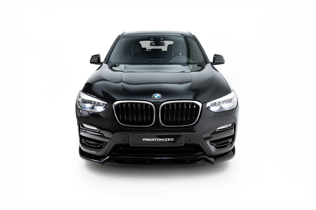 Maxton Design Frontspoiler für BMW X3 G01 [2017-2021] | Schwarz Hochglanz | ABS-Kunststoff