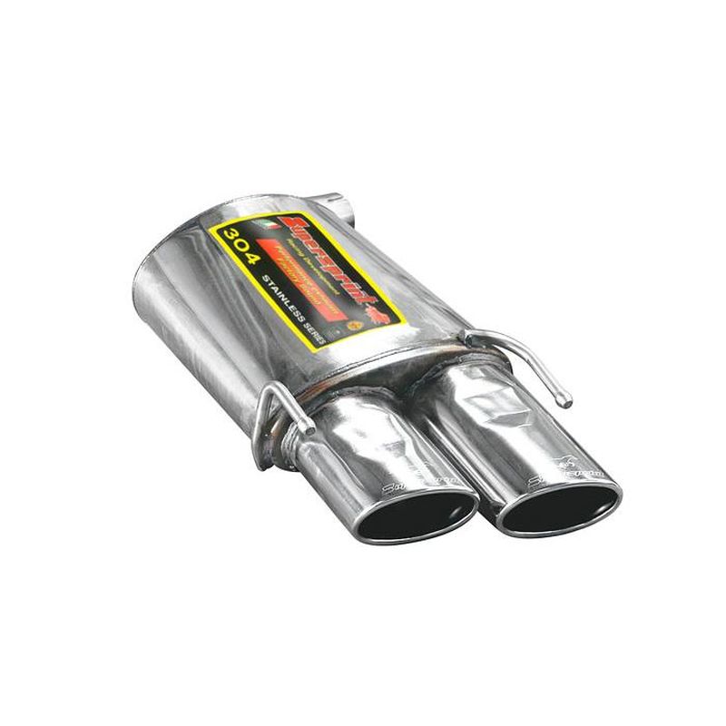Supersprint Endschalldämpfer Links 120x80 für Alfa Romeo BRERA / SPIDER (2006–2010) | ABE - eintragungsfrei