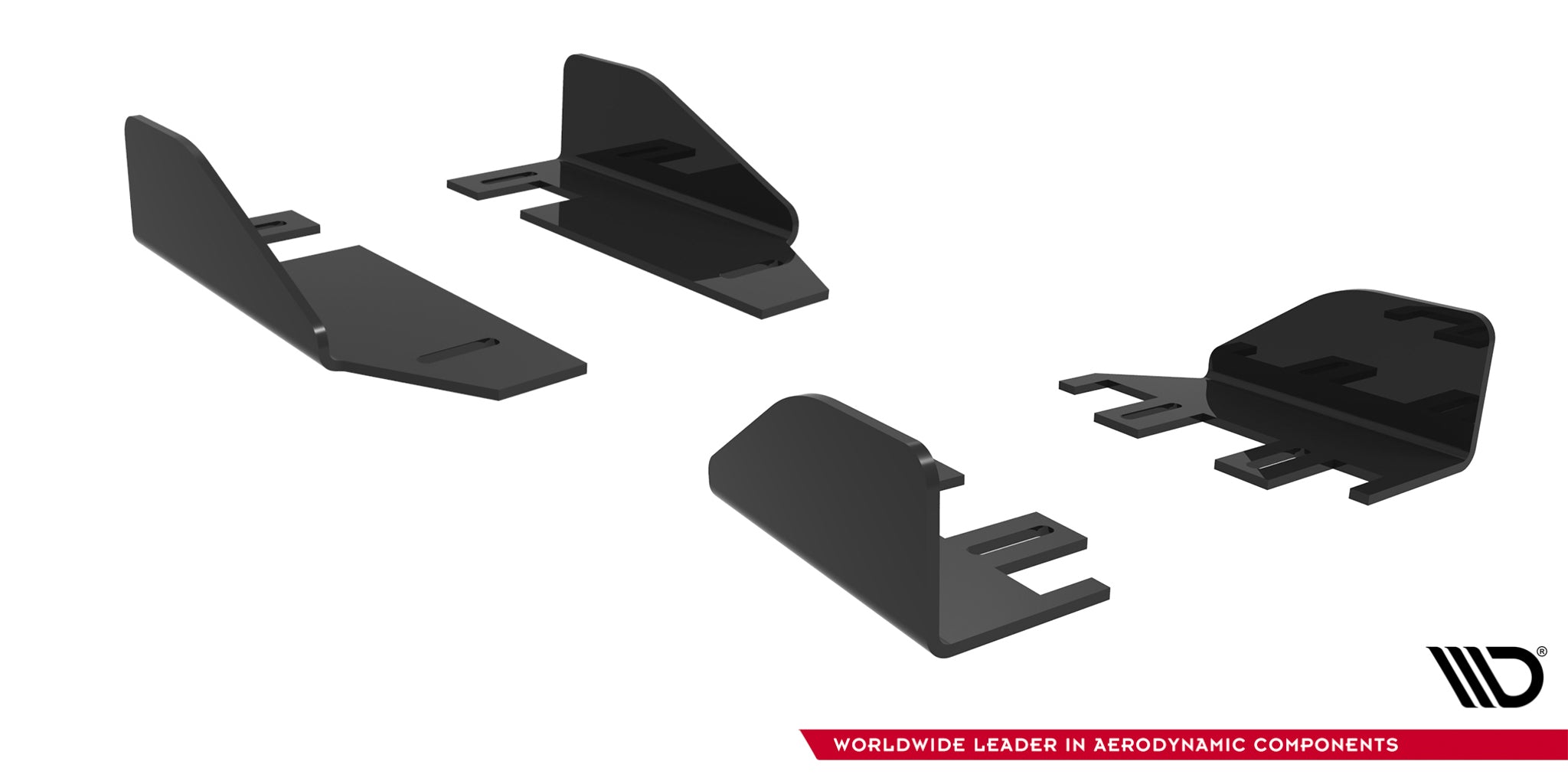 Maxton Design Seitenschweller Flaps passend für VW Golf R Hatchback Mk8 / Mk8 Facelift schwarz Hochglanz
