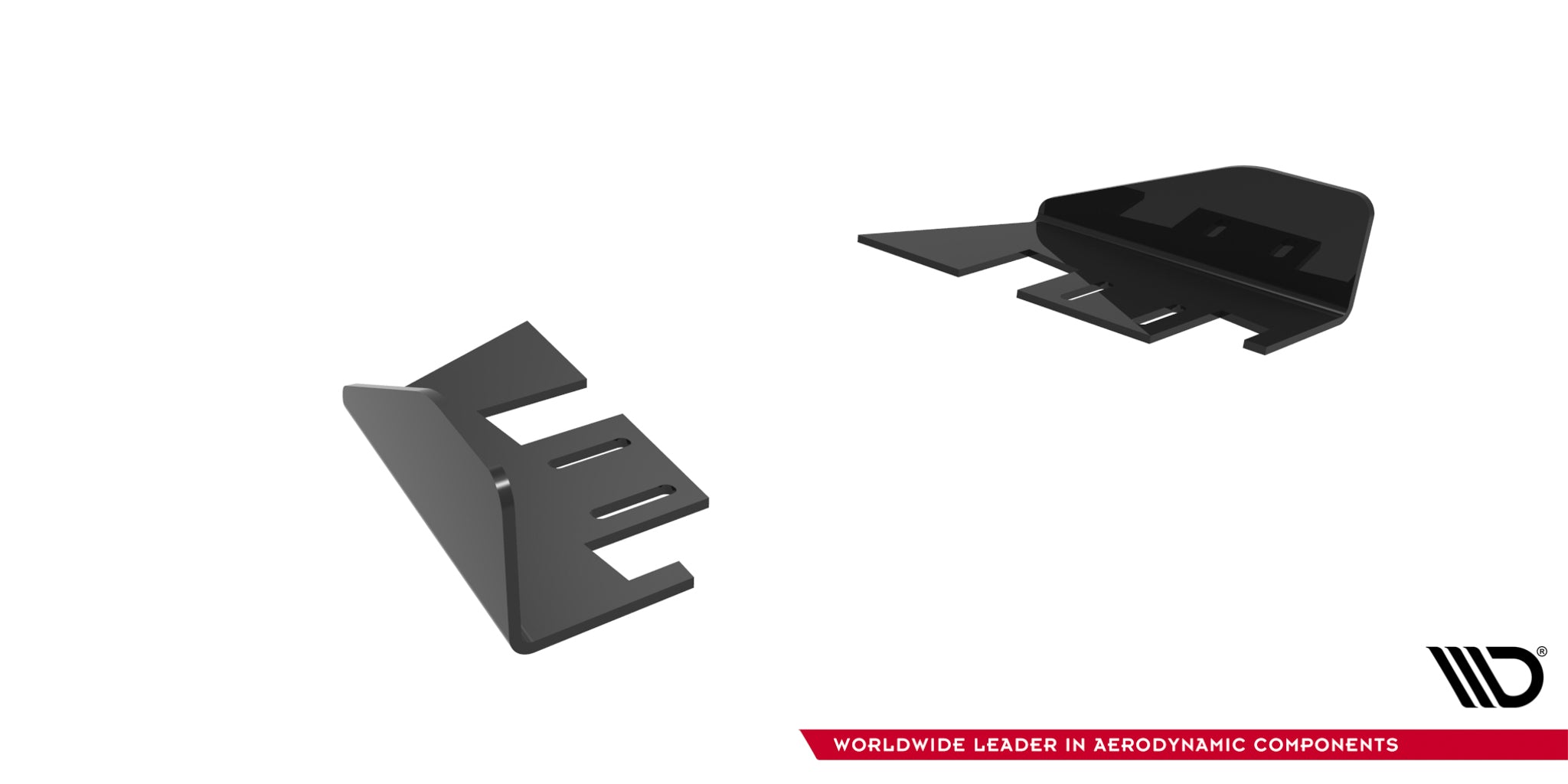 Maxton Design Hintere Seiten Flaps V.2 passend für VW Golf R Hatchback Mk8 / Mk8 Facelift schwarz Hochglanz