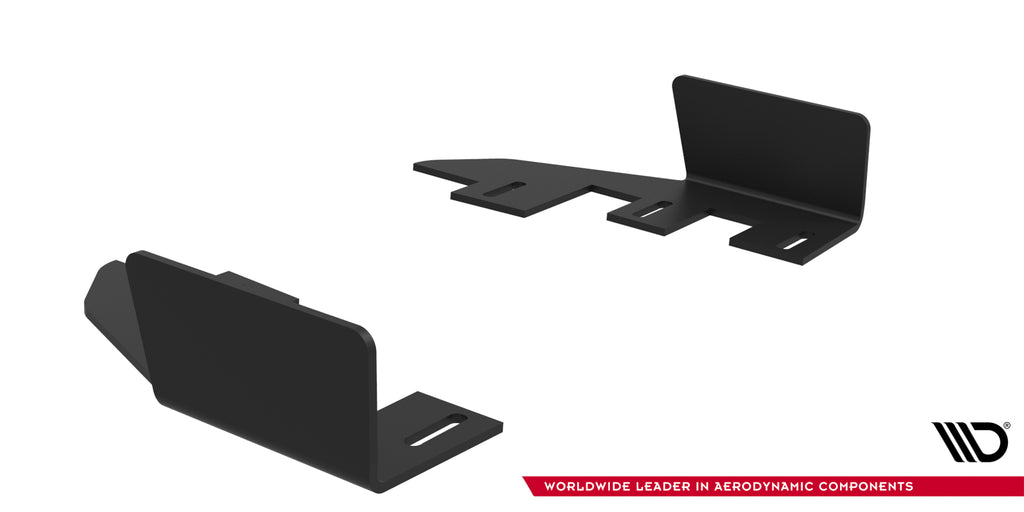 Maxton Design Hintere Seiten Flaps passend für Toyota GR Corolla Mk12 schwarz Hochglanz