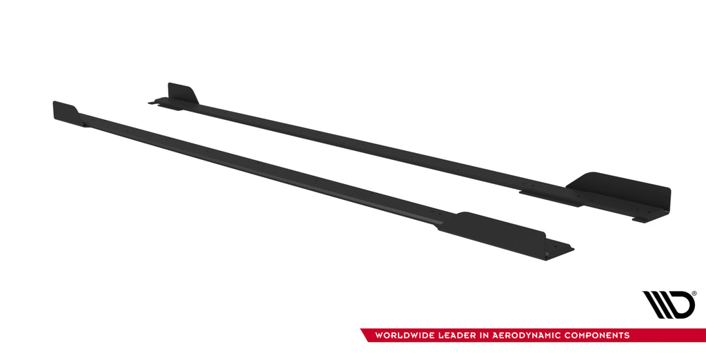 Maxton Design Street Pro Street+ Seitenschweller Leisten + Flaps passend für Toyota GR Corolla Mk12 schwarz Hochglanz