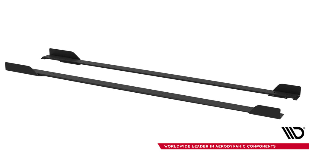 Maxton Design Street Pro Street+ Seitenschweller Leisten + Flaps passend für Toyota GR Corolla Mk12 schwarz Hochglanz