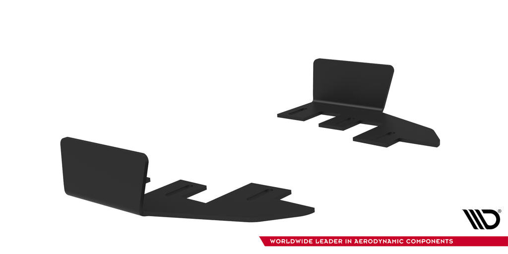 Maxton Design Hintere Seiten Flaps passend für Toyota GR Corolla Mk12 schwarz Hochglanz