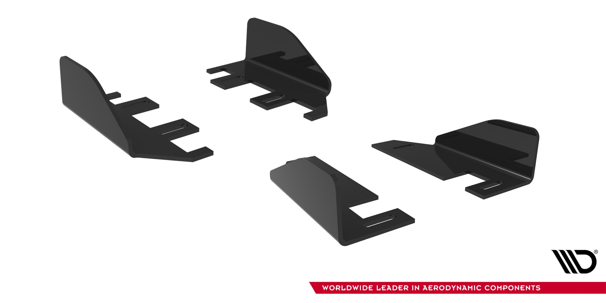 Maxton Design Seitenschweller Flaps passend für VW Golf R Hatchback Mk8 / Mk8 Facelift schwarz Hochglanz