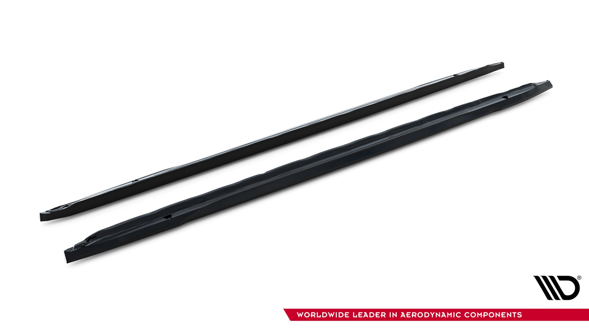 Maxton Design Street+ Seitenschweller Leisten passend für Audi A5 S-Line / S5 Limousine / Avant B10 schwarz Hochglanz