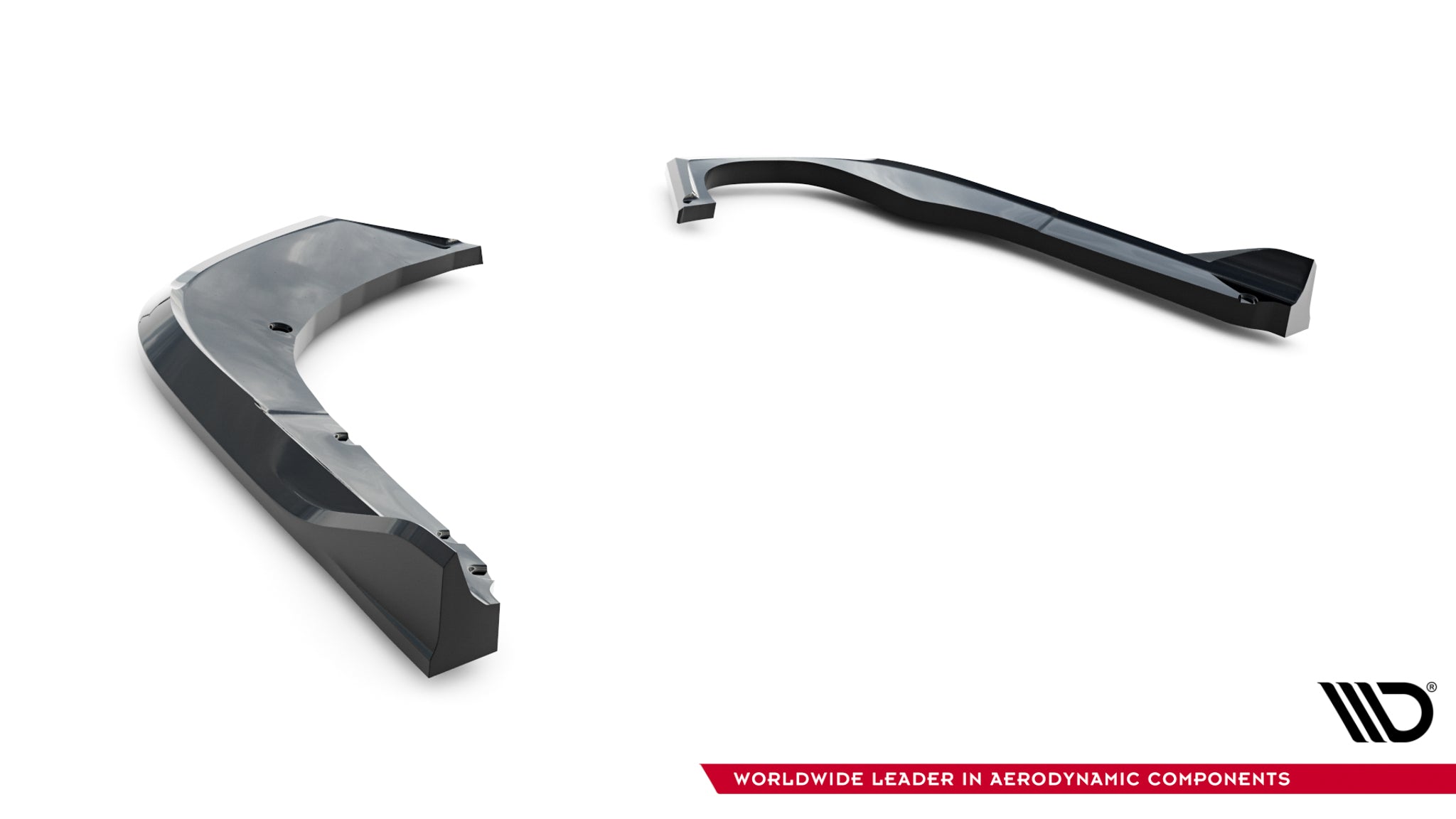 Maxton Design Heck Ansatz Flaps Diffusor V.2 passend für Skoda Superb Sportline Mk4 schwarz Hochglanz