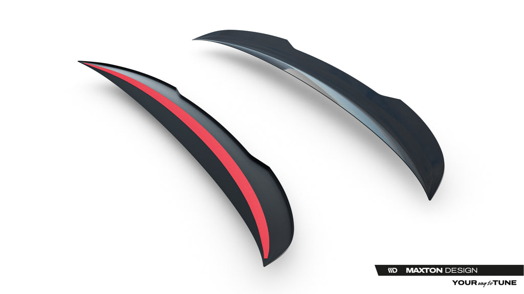 Maxton Design Spoiler CAP passend für Mercedes-AMG GLA 35 H247 Facelift schwarz Hochglanz