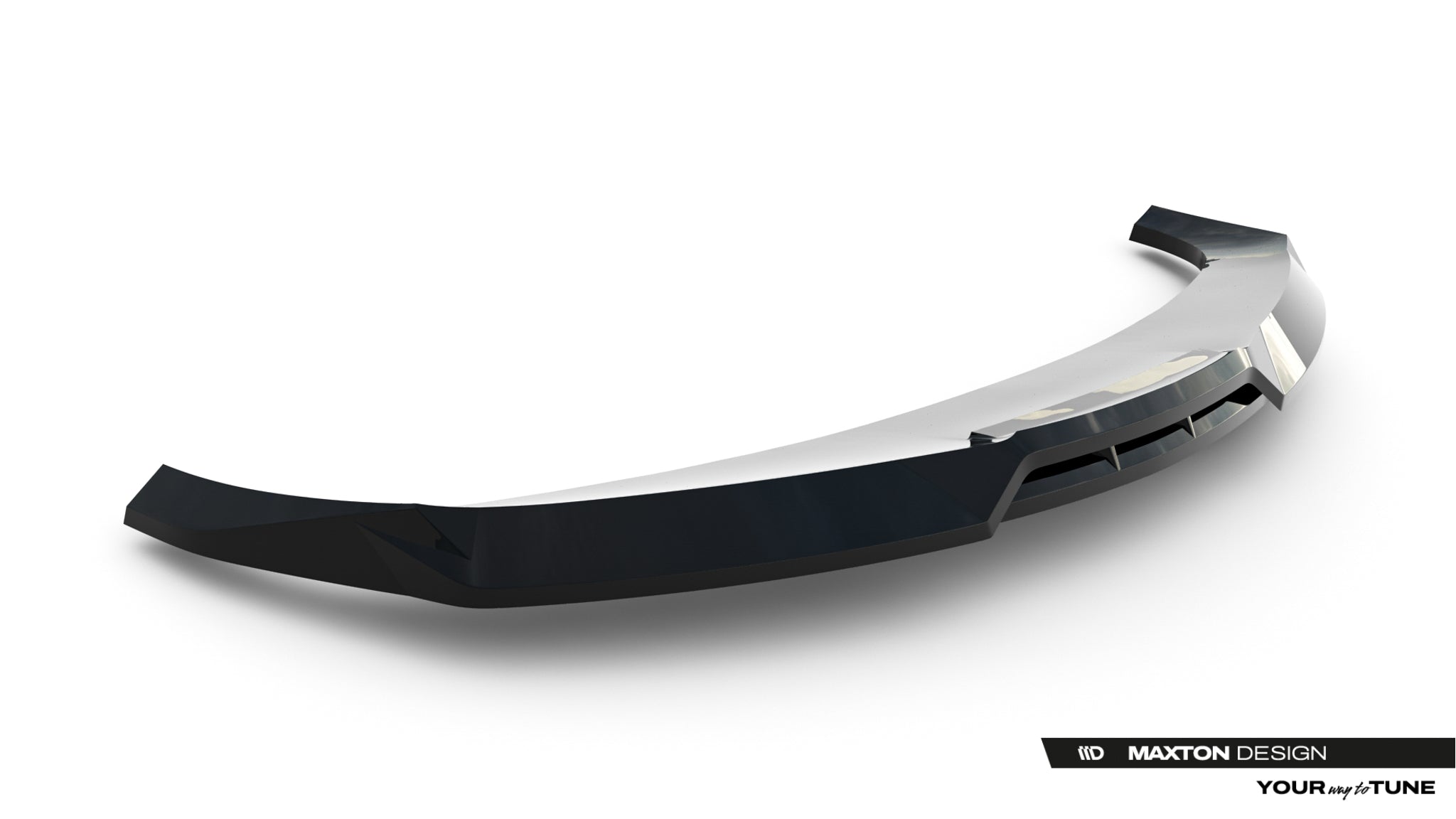 Maxton Design Street+ Spoilerlippe Front Ansatz passend für Cupra Tavascan Mk1 schwarz Hochglanz