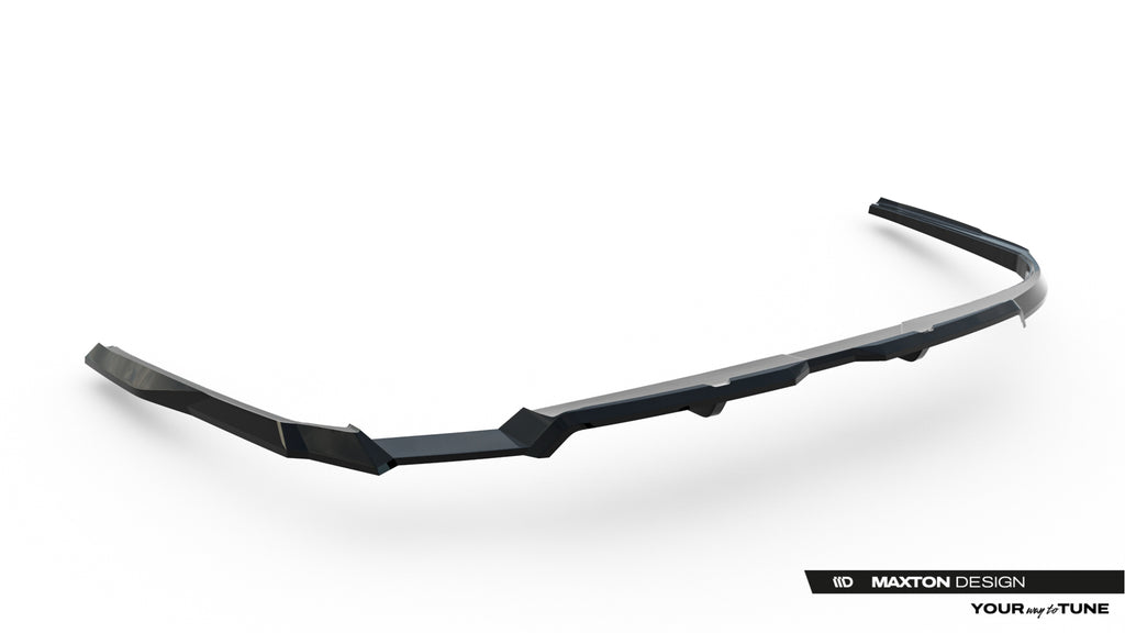 Maxton Design Street+ Mittlerer Diffusor RACE passend für V.1 Audi A6 S-Line C9 schwarz Hochglanz