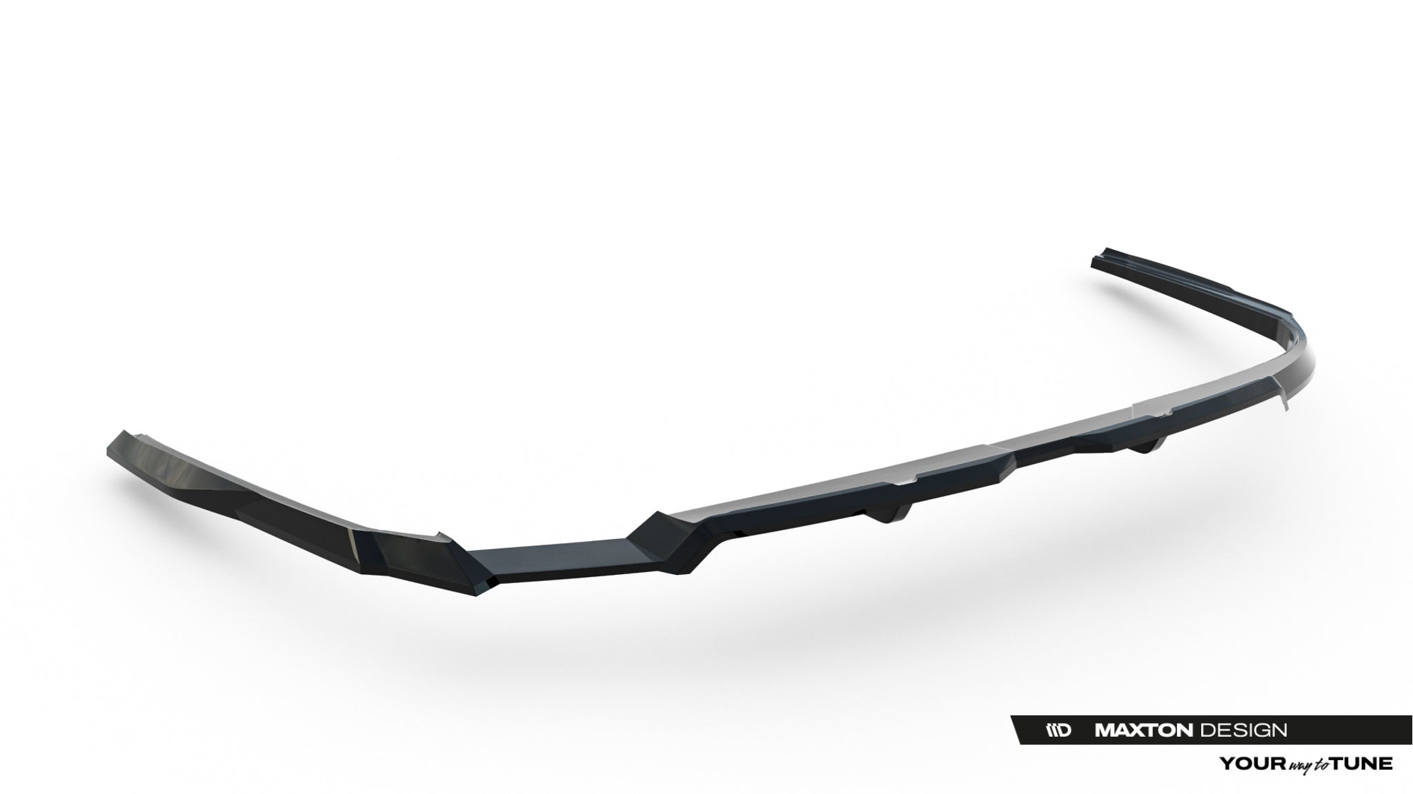 Maxton Design Street+ Mittlerer Diffusor RACE passend für V.1 Audi A6 S-Line C9 schwarz Hochglanz