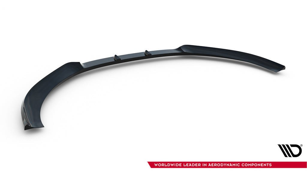 Maxton Design Street+ Spoilerlippe Front Ansatz passend für Audi A3 8P Facelift schwarz Hochglanz
