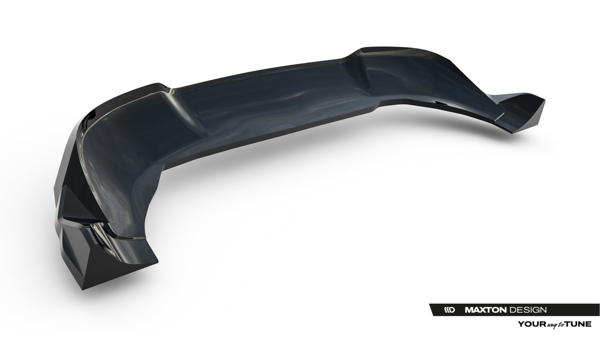 Maxton Design Street+ Mittlerer Diffusor Race Passend für Opel Grandland Mk1 Schwarz Hochglanz