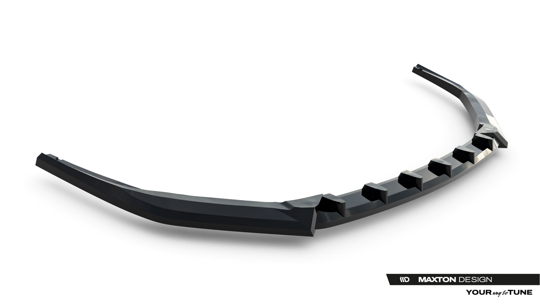 Maxton Design Street+ Spoilerlippe Front Ansatz passend für Lexus RX F-Sport Mk4 Facelift schwarz Hochglanz