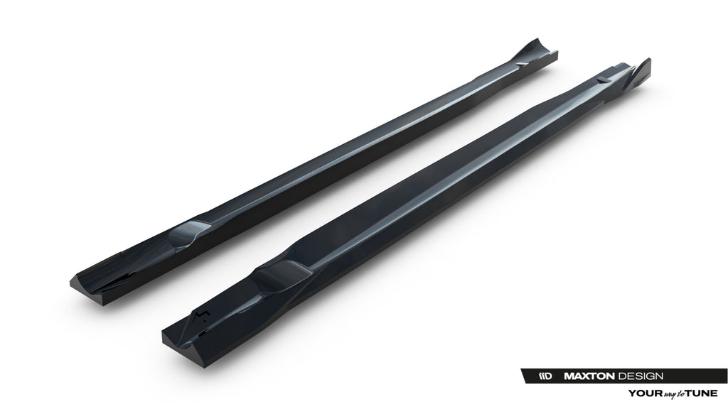 Maxton Design Street+ Seitenschweller Leisten passend für Mercedes-AMG CLE 53 Aero C236 schwarz Hochglanz