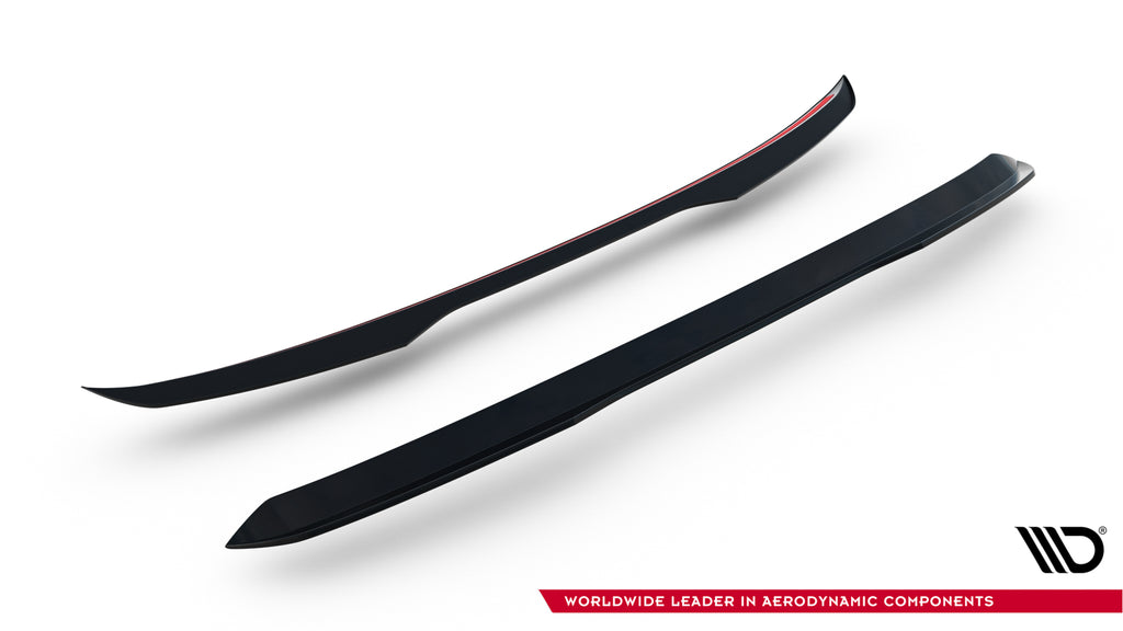 Maxton Design Höher Spoiler CAP passend für MG HS Mk2 schwarz Hochglanz