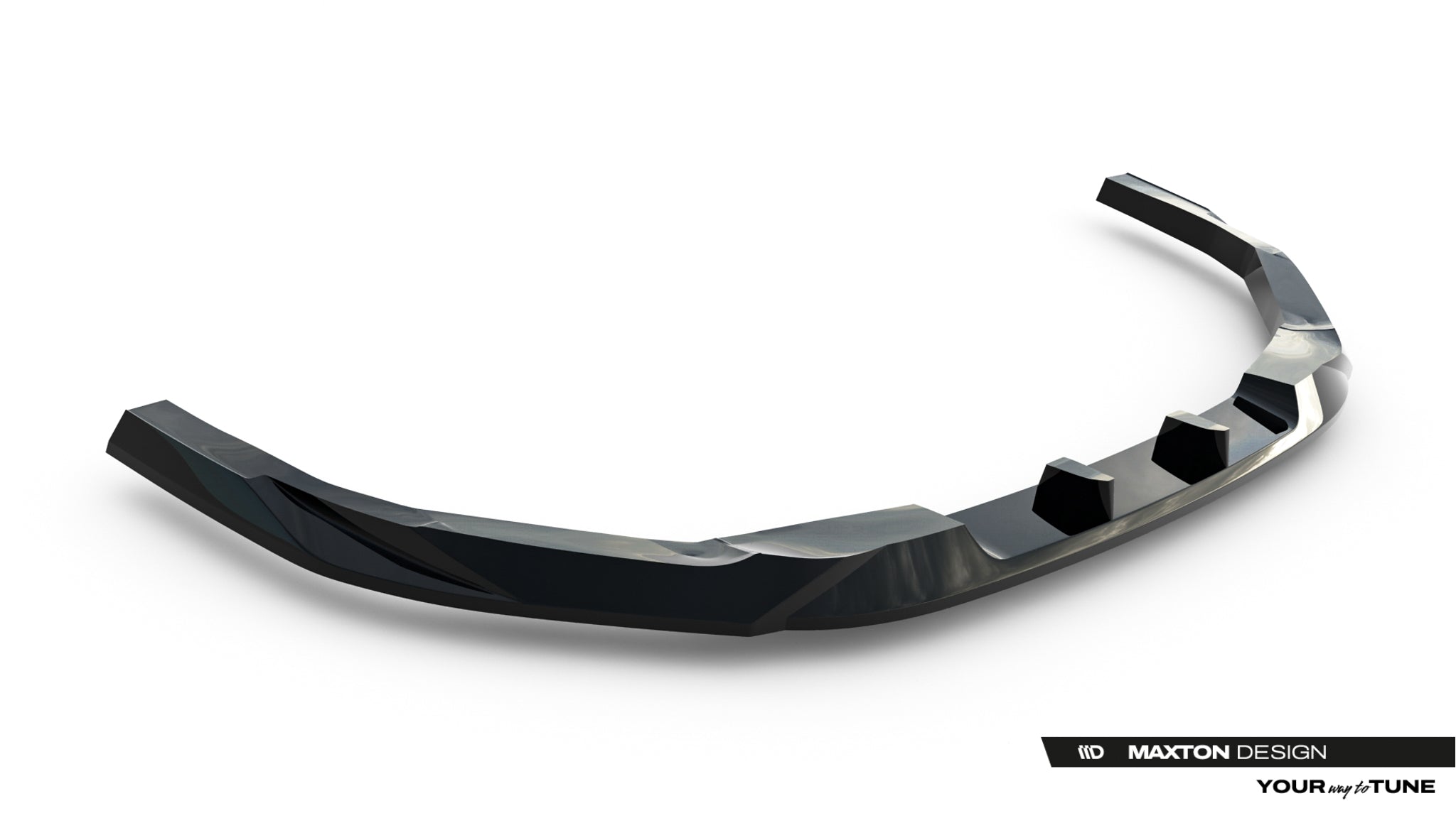 Maxton Design Street+ Spoilerlippe Front Ansatz V.2 passend für Subaru WRX STI Mk2 schwarz Hochglanz