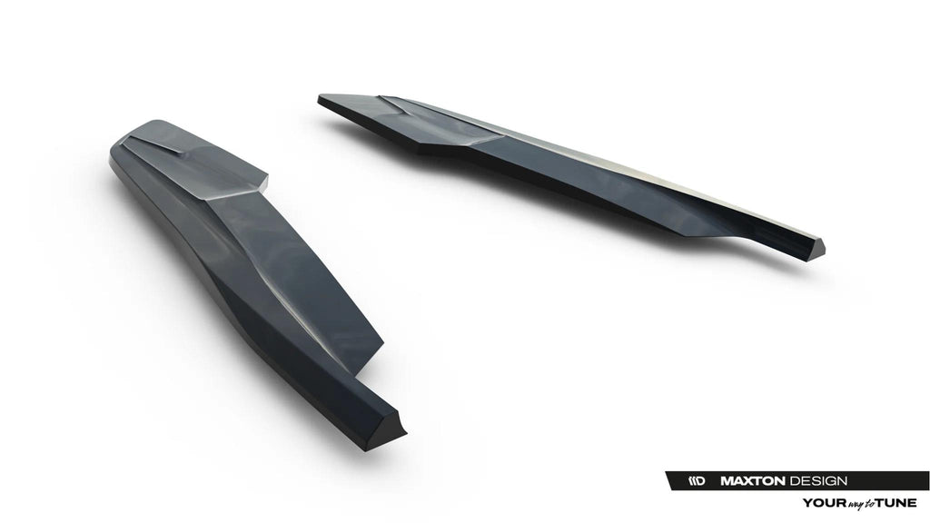 Maxton Design Heck Ansatz Flaps Diffusor V.2 Passend für Audi S5 Coupe F5 Schwarz Hochglanz