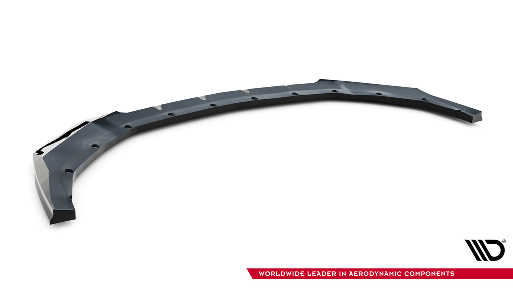 Maxton Design Street+ Spoilerlippe Front Ansatz V.1 passend für Ford Mustang Dark Horse Mk7 schwarz Hochglanz