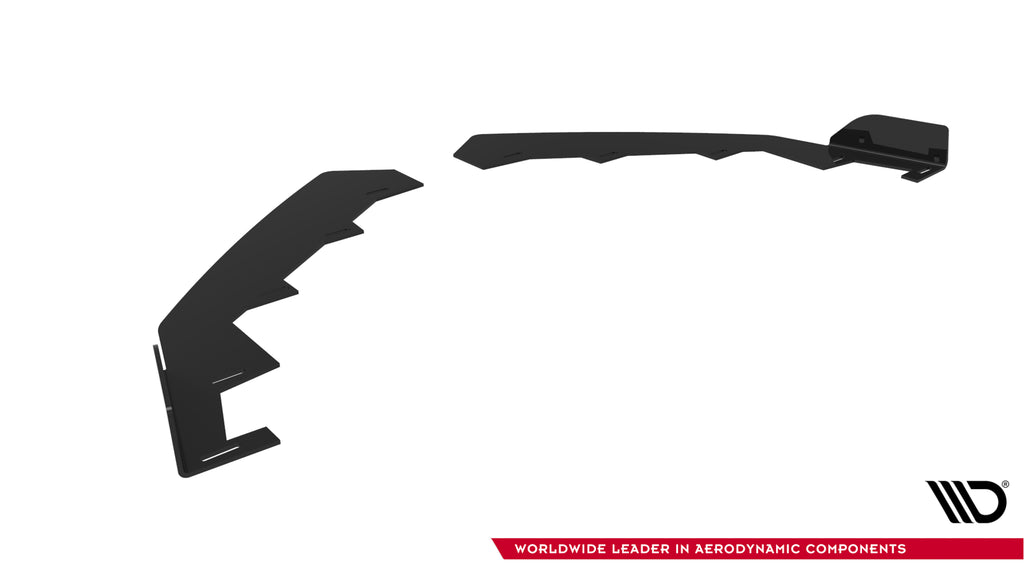 Maxton Design Front Stoßstange Flaps passend für Flaps Subaru BRZ Mk2 schwarz Hochglanz