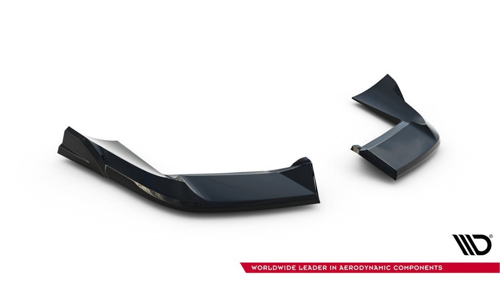 Maxton Design Heck Ansatz Flaps Diffusor passend für Porsche Cayenne Sport Design SUV / Coupe Mk3 schwarz Hochglanz