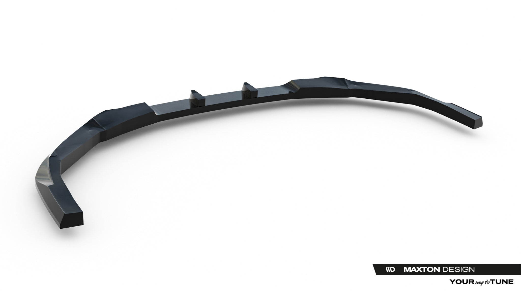 Maxton Design Street+ Spoilerlippe Front Ansatz V.2 passend für Subaru WRX STI Mk2 schwarz Hochglanz