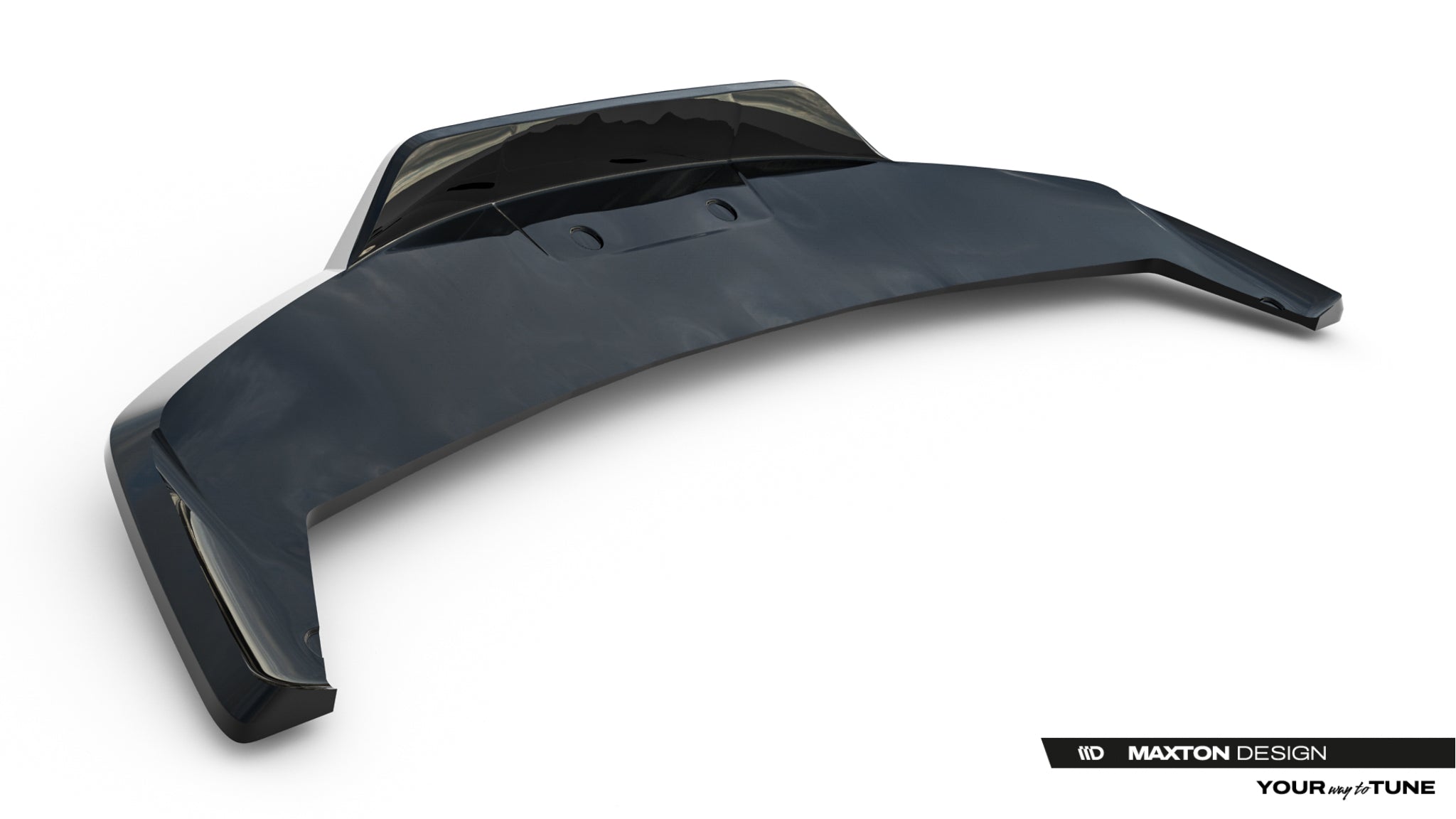 Maxton Design Street+ Mittlerer Diffusor RACE passend für Tesla Model Y Premium Mk1 Facelift schwarz Hochglanz