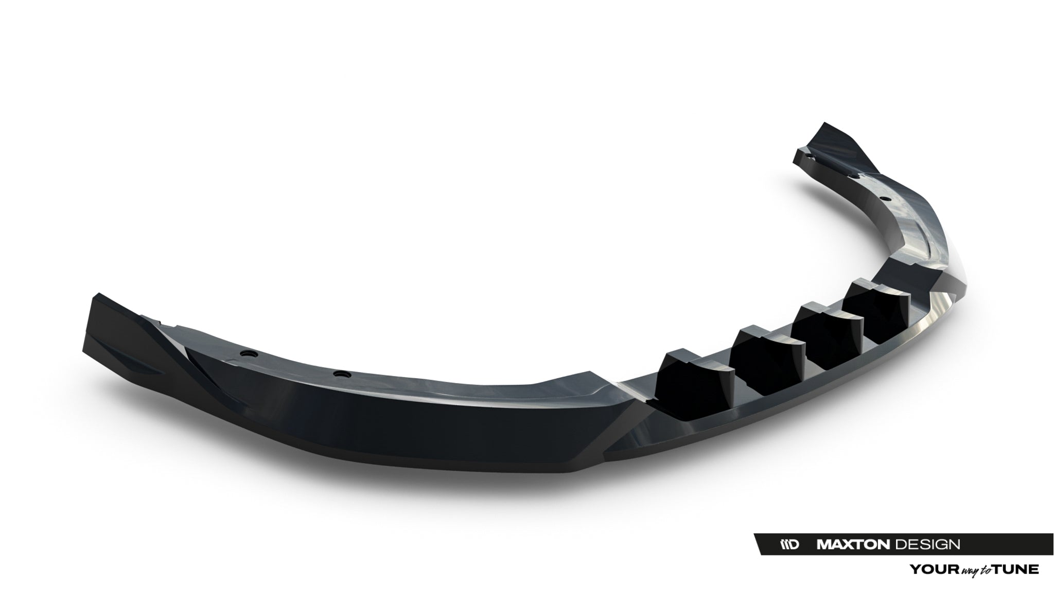 Maxton Design Street+ Spoilerlippe Front Ansatz V.1 passend für MG 3 Mk1 schwarz Hochglanz