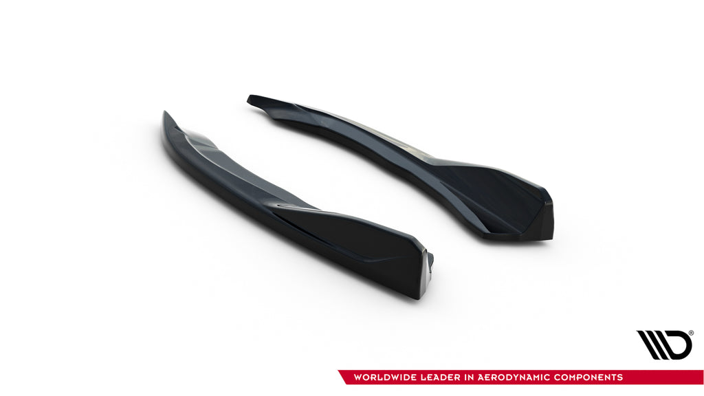 Maxton Design Heck Ansatz Flaps Diffusor V.8 passend für BMW 4er M-Paket G22 / G23 / G22 Facelift / G23 Facelift schwarz Hochglanz