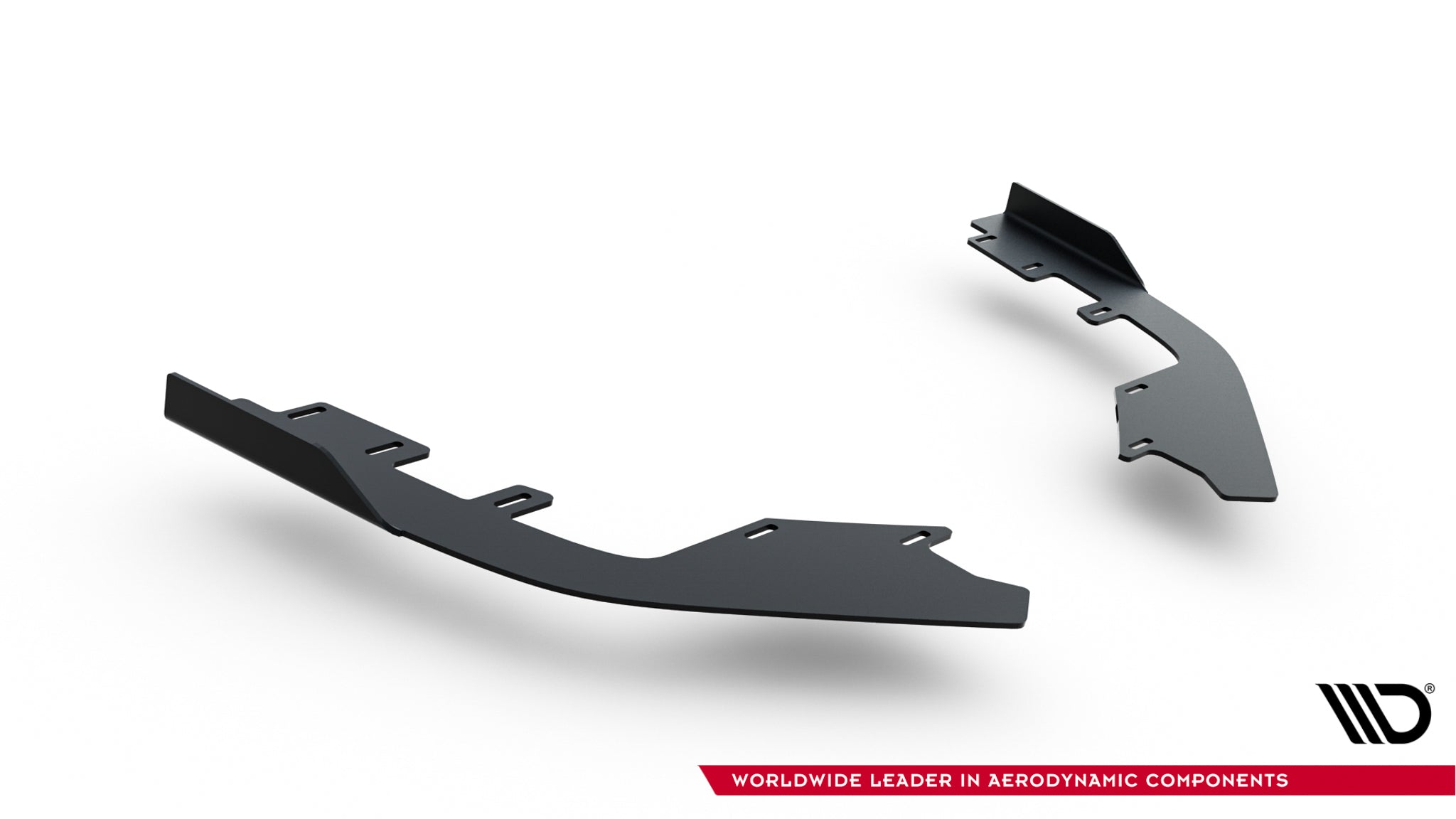 Maxton Design Front Stoßstange Flaps passend für Flaps Audi RS3 Sportback 8Y Facelift schwarz Hochglanz