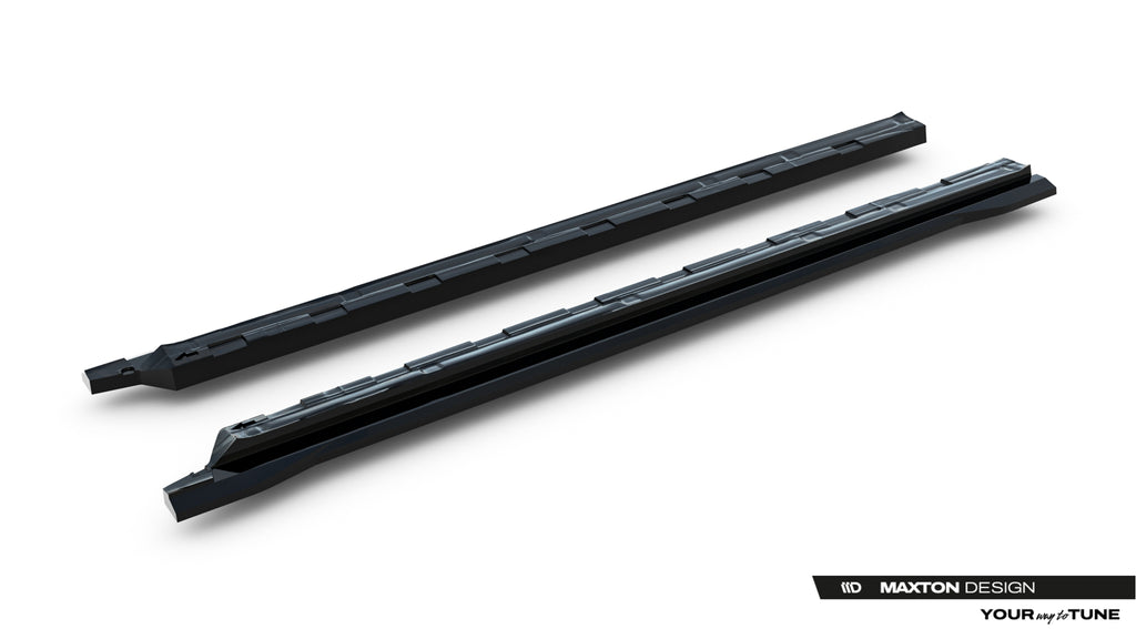 Maxton Design Street+ Seitenschweller Leisten passend für Jaecoo 7 Mk1 schwarz Hochglanz