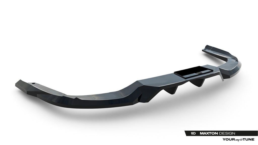 Maxton Design Street+ Mittlerer Diffusor RACE passend für Skoda Kodiaq Sportline Mk2 schwarz Hochglanz