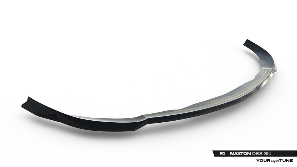 Maxton Design Street+ Spoilerlippe Front Ansatz V.2 passend für Mercedes-AMG C63 Limousine / Kombi W206 / S206 schwarz Hochglanz