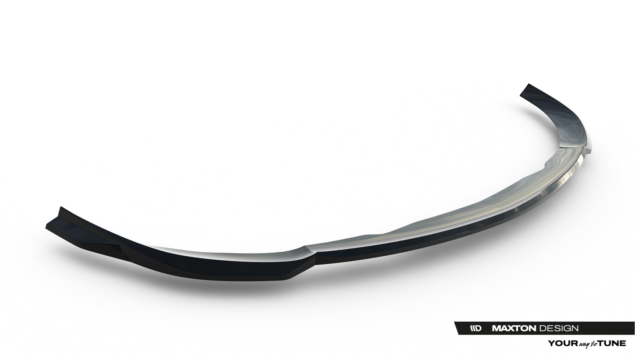 Maxton Design Street+ Spoilerlippe Front Ansatz V.2 passend für Mercedes-AMG C63 Limousine / Kombi W206 / S206 schwarz Hochglanz