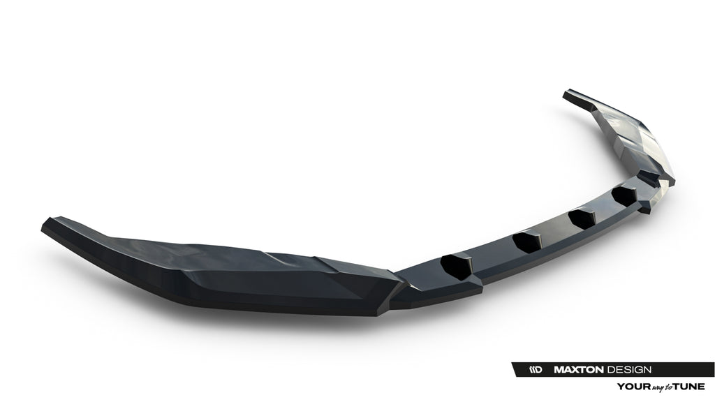 Maxton Design Street+ Spoilerlippe Front Ansatz V.1 passend für Lexus IS 500 Mk3 Facelift 2 (XE30) schwarz Hochglanz