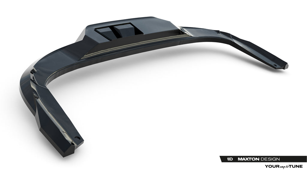 Maxton Design Street+ Mittlerer Diffusor RACE passend für Skoda Kodiaq Sportline Mk2 schwarz Hochglanz