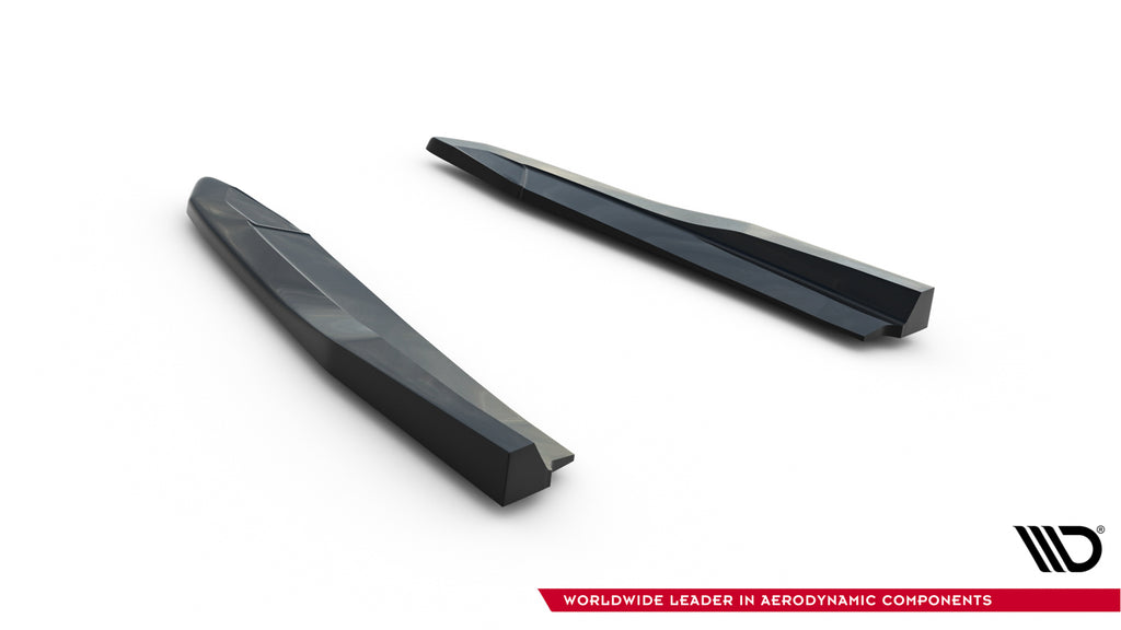 Maxton Design Heck Ansatz Flaps Diffusor V.4 passend für Skoda Octavia RS Liftback / Combi Mk4 Facelift schwarz Hochglanz