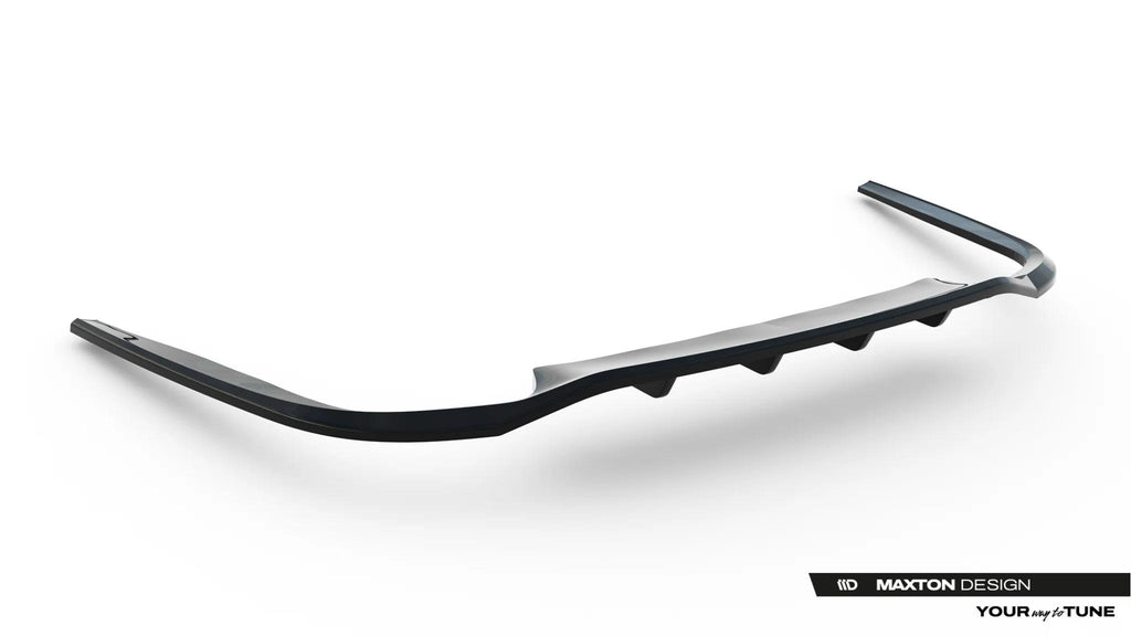 Maxton Design Street+ Mittlerer Diffusor Race Passend für Audi A8 S-Line Long D5 Facelift Schwarz Hochglanz