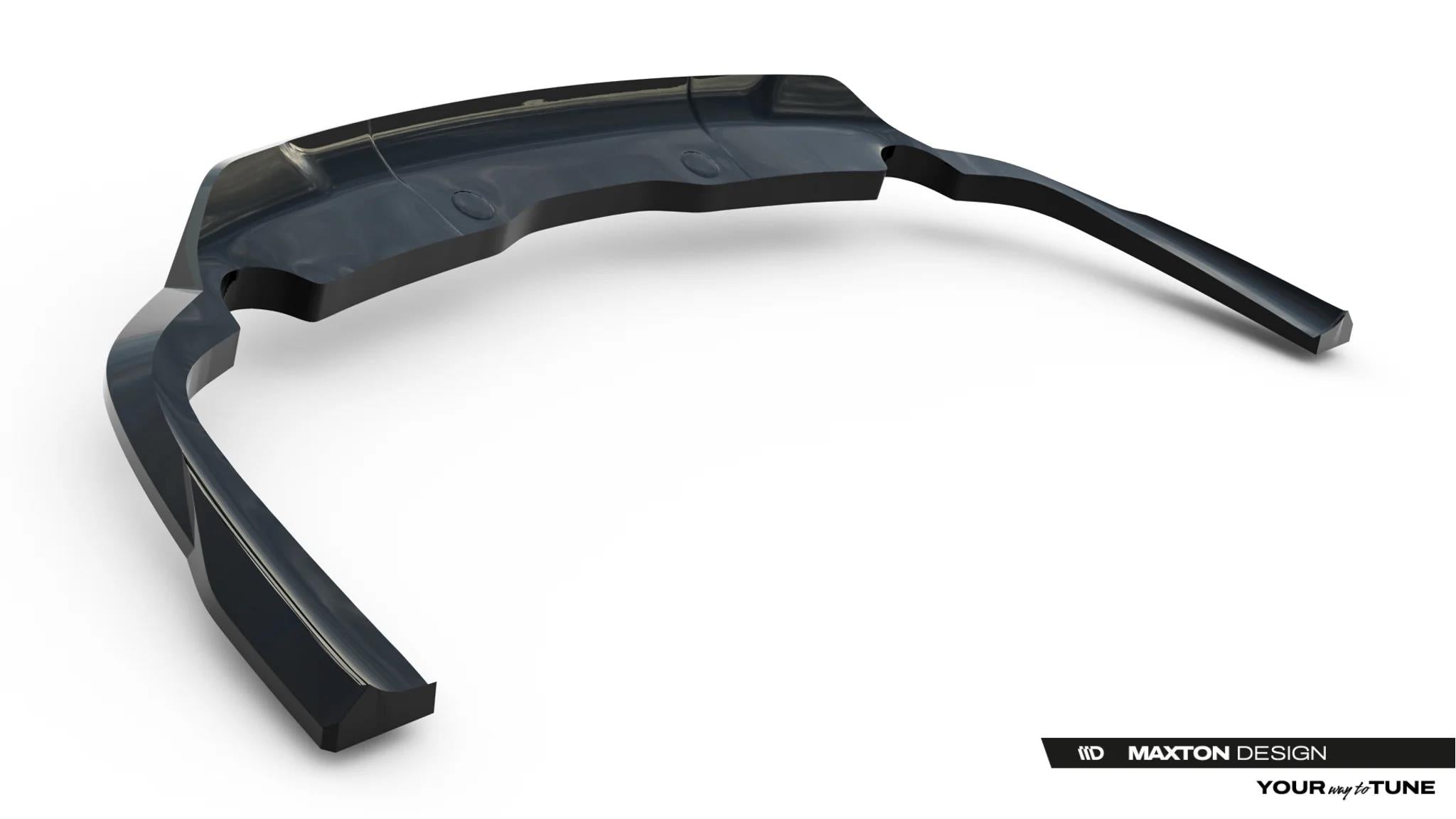 Maxton Design Street+ Mittlerer Diffusor RACE passend für Jeep Grand Cherokee L Mk5 schwarz Hochglanz