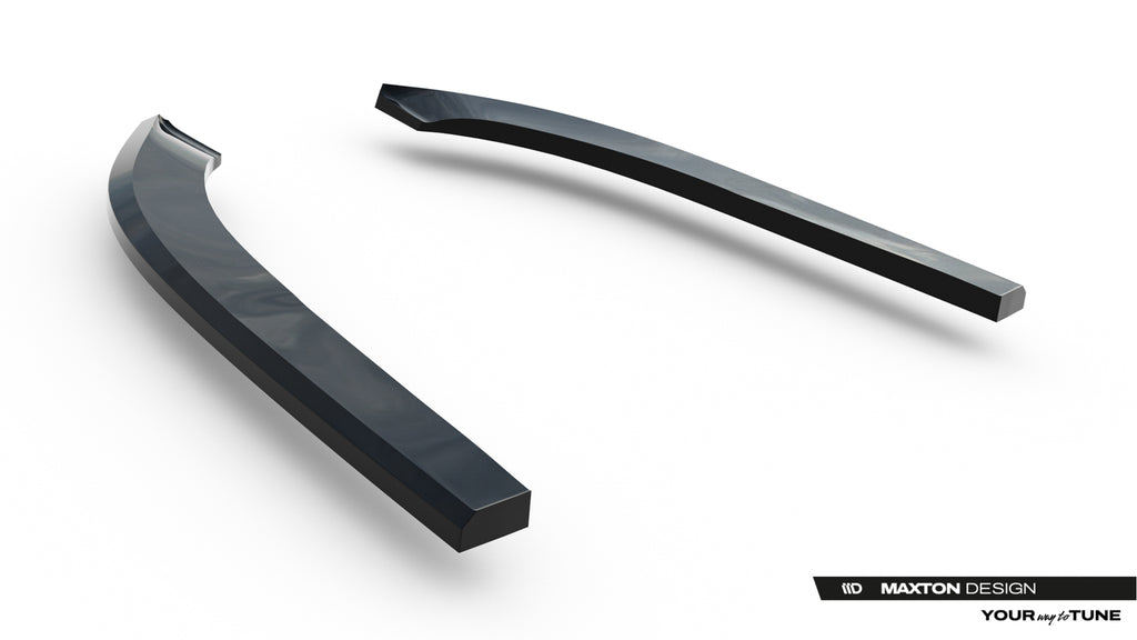 Maxton Design Heck Ansatz Flaps Diffusor passend für VW Jetta GLI Mk7 Facelift 2 schwarz Hochglanz