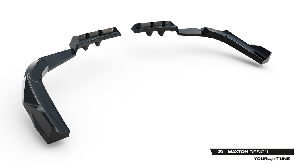 Maxton Design Street+ Mittlerer Diffusor RACE passend für BMW X3 M50 G45 schwarz Hochglanz