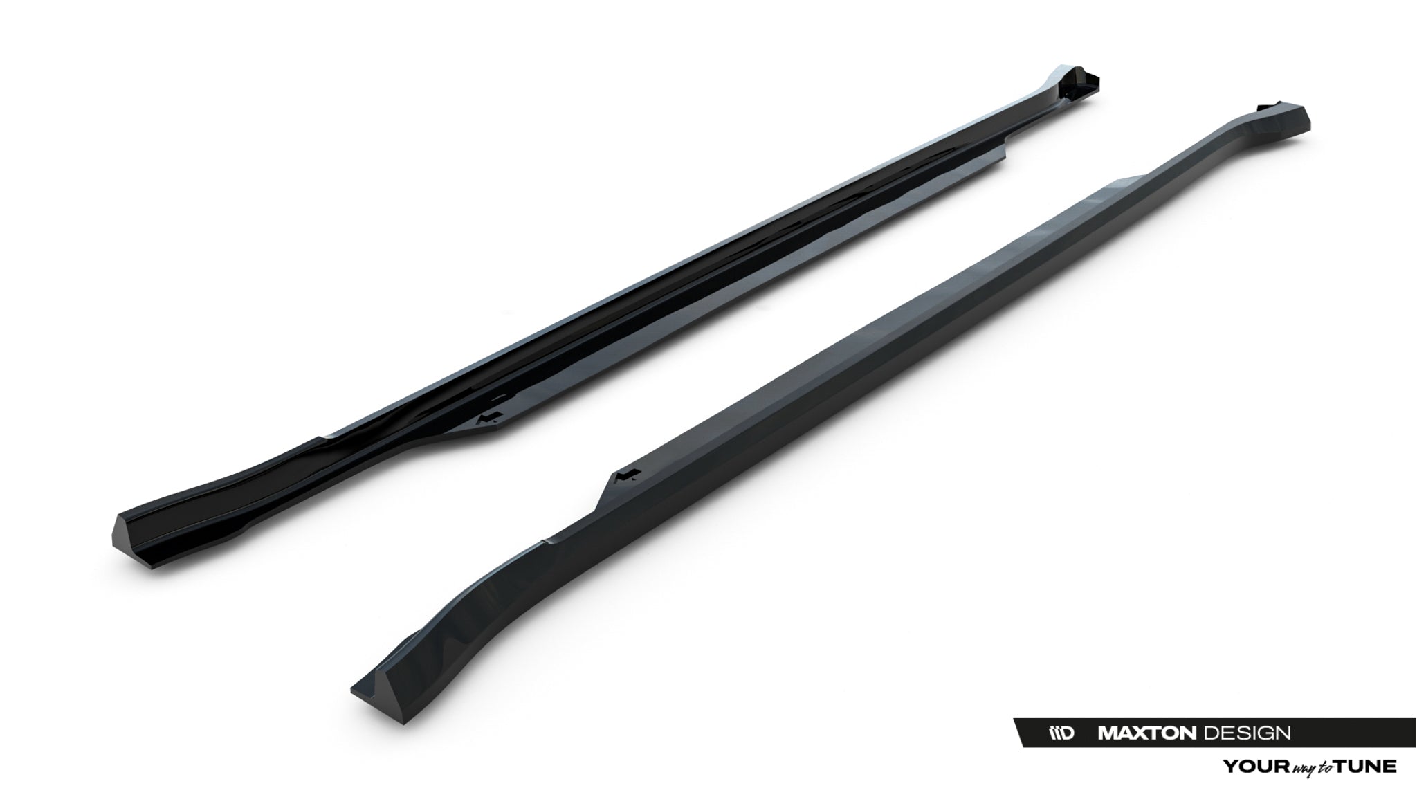 Maxton Design Street+ Seitenschweller Leisten passend für Land Rover Defender 110 Mk4 schwarz Hochglanz