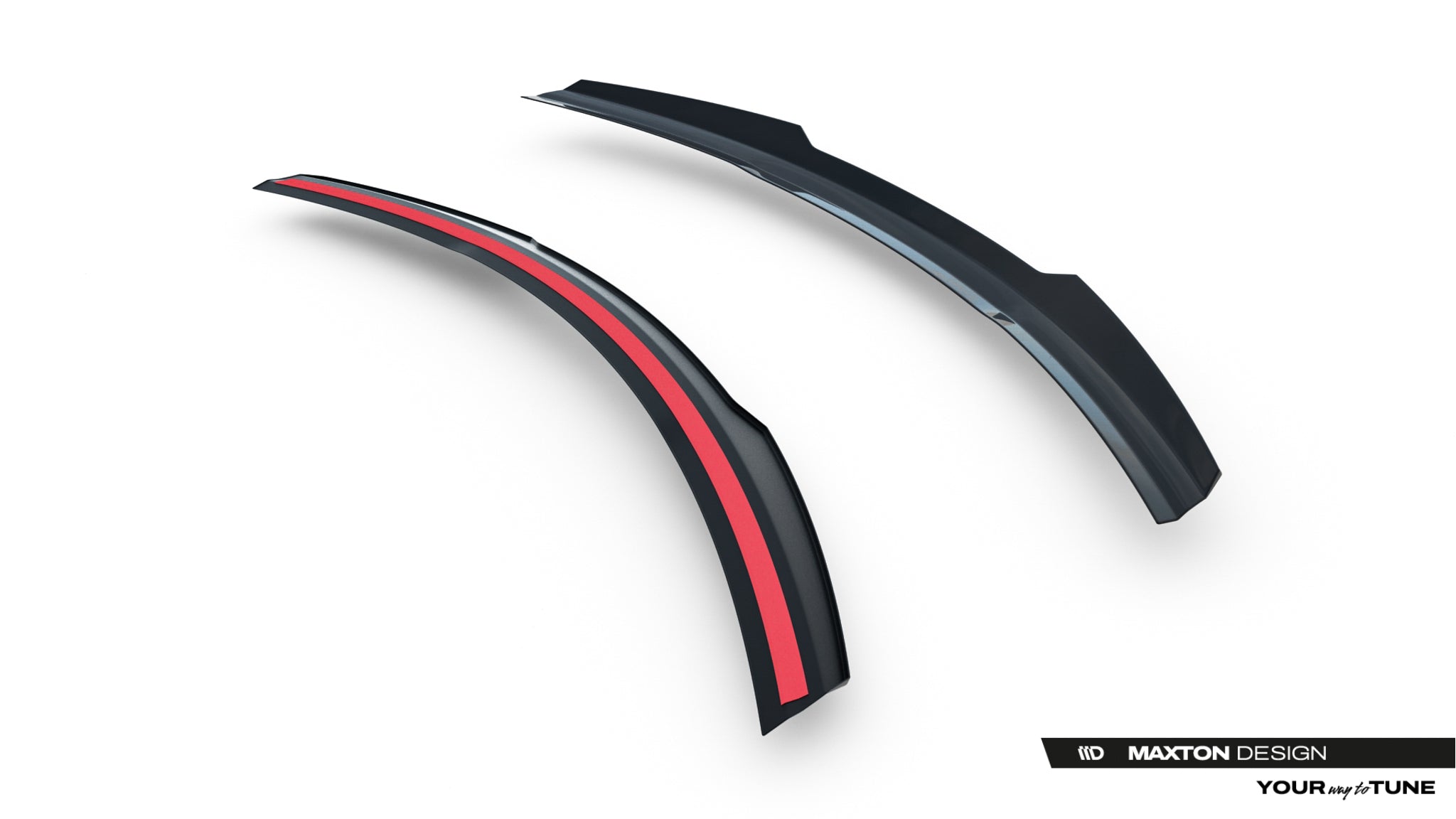 Maxton Design Spoiler CAP passend für Mercedes-Benz GLA 45 AMG X156 Facelift schwarz Hochglanz